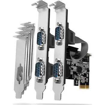 AXAGON PCEA-S4N, PCIe řadič - 4x sériový port (RS232) 250 kbps, vč. LP