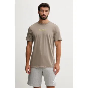 Pyžamové tričko Calvin Klein Underwear 000NM2748E béžová 80X, vel. S