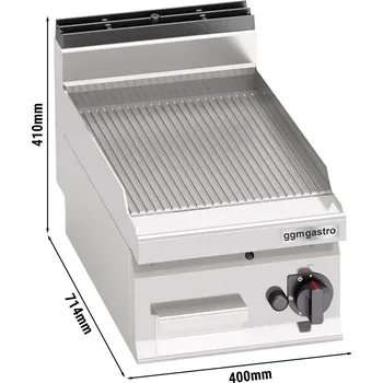 Sporák G.Gastro Plynový gril - drážkovaný (6,9 kW)