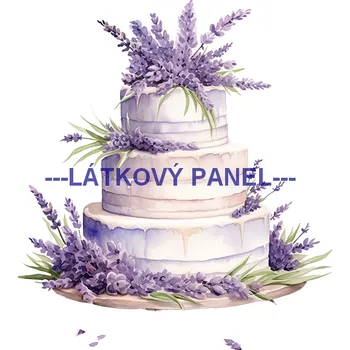 Látkový panel - Levandule - LE-133 Velikost: 15x15cm, Materiál: Kočárkovina