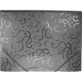 Titanum Složka, desky s gumičkou, A4, ČERNÁ se vzorem, 1 kus