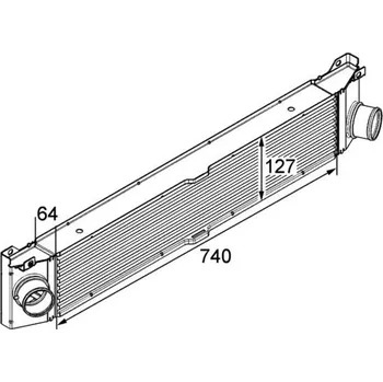 Chladič motoru Chladič turba MAHLE 8ML 376 746-021