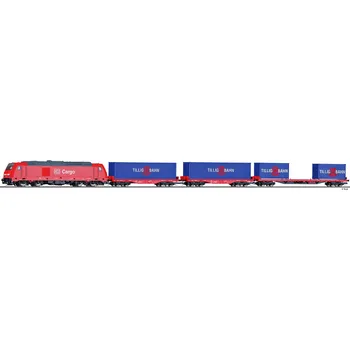 Modelová železnice TILLIG TRAXX DB Cargo s kolejemi s podložím 01445
