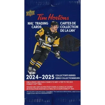 Sběratelská karetní hra Karty 2024-25 Upper Deck Tim Hortons Hockey Hobby balíček