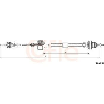 Auto-moto Tažné lanko, ovládání spojky COFLE 92.11.2533