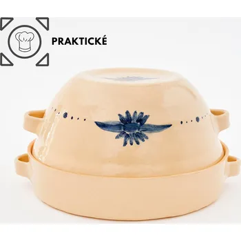 pekáč pekáč 2. jakost - kameninový pekáč 3 v 1 světlý II (ruční výroba)