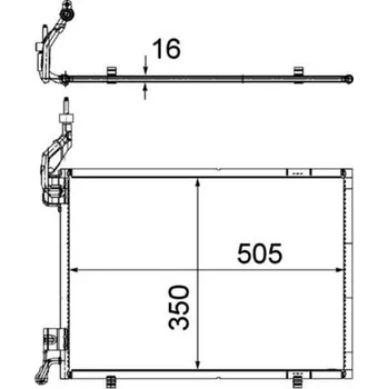 Výparník klimatizace Kondenzátor, klimatizace MAHLE AC 579 000P