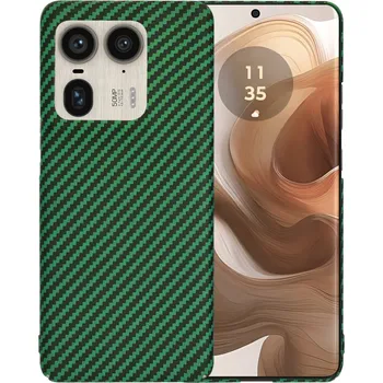 Pouzdro na mobilní telefon Techsuit Carbonite obal Motorola Edge 50 Ultra zelený
