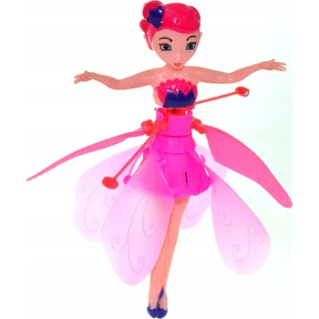 Panenka Kouzelná Panenka Létající Víla Růžová Ovládaná Rukou