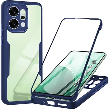 Pouzdro na mobilní telefon Techsuit ColorVerse 360 Series + Ochranné sklo Oppo Reno14 Modrá