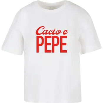 Dámské tričko Dámské tričko Cacio E Pepe bílé Mister Tee bílá 2949209