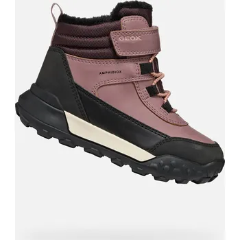 Dívčí sněhule Dívčí zimní boty Geox Trekkyup B AB GEOX černá | růžová 3497174