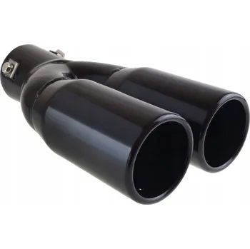 Koncovka výfuku INOX MT-004B Koncovka výfuku 225x130x63mm (barva černá matná) - DYFUZOR BASS