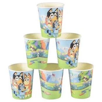 Jednorázové nádobí Papírové kelímky 10ks Bluey - Cakesicq