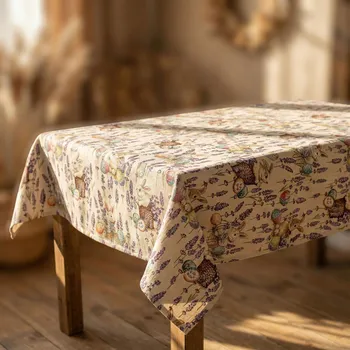 ubrus Ubrus se zajíci a levandulí EDEN 137×300 cm