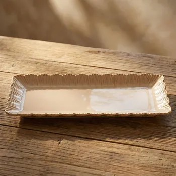 Obdélníková etažérka EASY LIFE 36 × 16 cm béžová