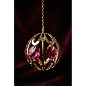 Kancelářský nábytek Závěsná figurka CRYSTOCRAFT 4,5 × 9,7 cm s růžovými krystalky