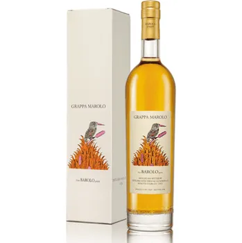 Distilleria Marolo Grappa Riserva di Barolo v boxu 0,7 L 50% italská grappa z Piemonte