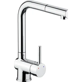 Vodovodní baterie CORNAT Livenne dřezová baterie, stojánková se sprchou, chrom