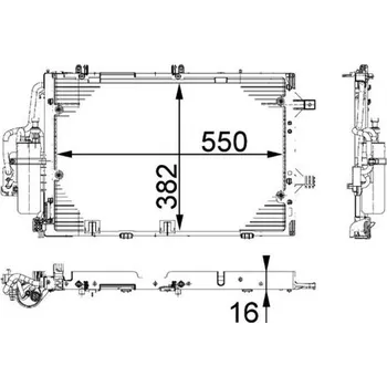 Výparník klimatizace Kondenzátor, klimatizace MAHLE AC 335 000P