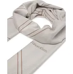 Calvin Klein Šál Emblem Repeat Lw Shawl W Fringes LV04F8074G Bílá OS