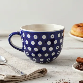 Šálek na kávu a čaj Bolesławiec 350 ml - dek. 42 (druhý druh)