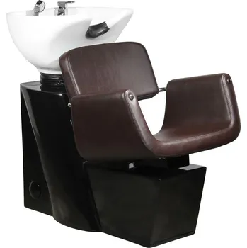 Kadeřnické křeslo GABBIANO MYCÍ JEDNOTKA NA VLASY HELSINKI HNĚDÁ