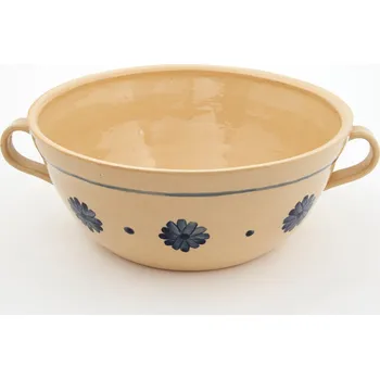 zadělávací mísa 2L světlá 2. jakost - kameninová mísa (ruční výroba) III