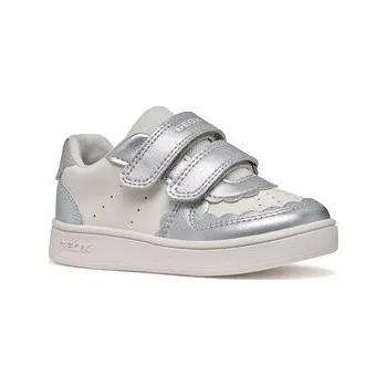 Dámská obuv Geox Sneakersy B Eclyper Girl B555MA 054AJ C0007 Stříbrná 27