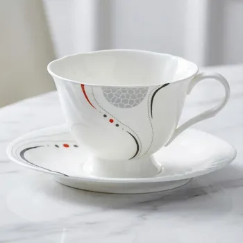 Talíř Bílý šálek s podšálkem 12 ks