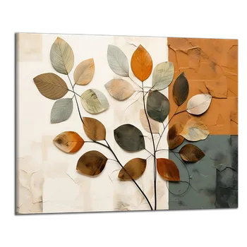 Obraz Obraz na plátně Hnědé a oranžové listy , jednodílný 4288AX