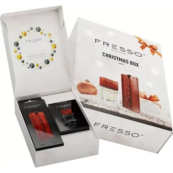 Vůně do auta Fresso Mini Gift Box Christmas Edition parfém a dřevěný přívěšek - Infinity Bliss