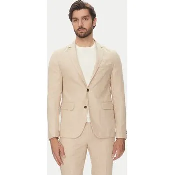 Pánský oblek Lindbergh Oblek 30-606060 Béžová Slim Fit 52