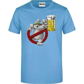 panske-levne-bavlnene-tricko-digi-potisk-duch-pivo Barva: Sky blue - nebesky modrá, velikost: 5XL