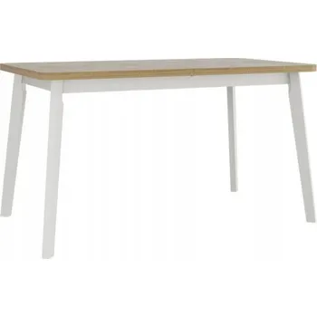 Jídelní stůl Kuchyňský stůl Veneti obdélníkový bílý 80 x 140 x 75 cm