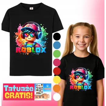 Dětská móda Dětské tričko Roblox Gaming T-Shirt A3 S 128cm + TETOVÁNÍ DÁREK