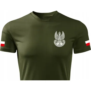 Podprsenka Vojenské tričko SIL OBRANY VLASTI s emblémem WOT a vlajkami PL