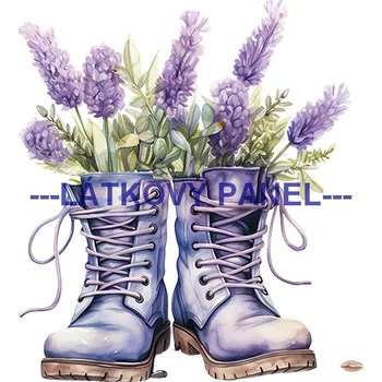 Látkový panel - Levandule - LE-150 Velikost: 15x15cm, Materiál: Mikroplyš