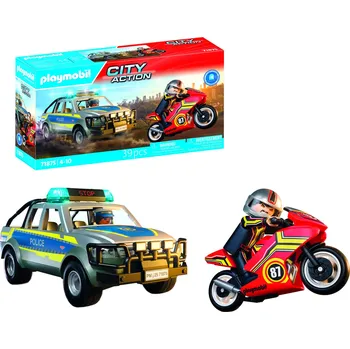 Stavebnice Playmobil 71875 Honička s policejním pickupem
