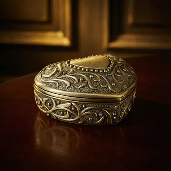 Šperkovnice Kazetka ve tvaru srdce 9 x 9 cm