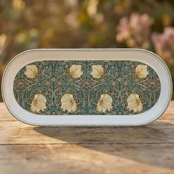 Oválný podnos s květy EASY LIFE 33,5 × 15 cm