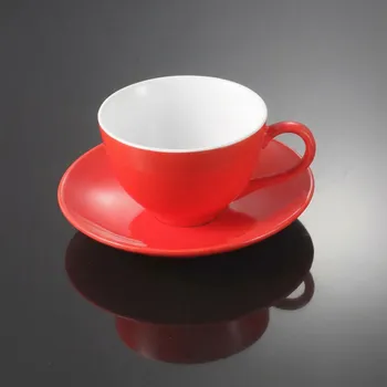 Šálek s podšálkem 250 ml červený