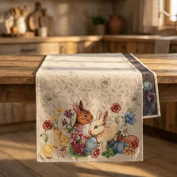 ubrus Velikonoční běhoun PRIMROSE 45 × 140 cm