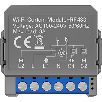 Centrální jednotka pro chytrou domácnost Modul chytré záclony Avatto CMS16-RF-1 WIFI+RF