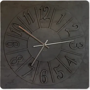 Hodiny "Koláč" Dřevěné hodiny 40x40cm provedení povrchu: dub