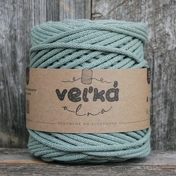 Příze Velká vlna Špagát 3mm Šalvěj (Špagátová příze 3mm Šalvia)