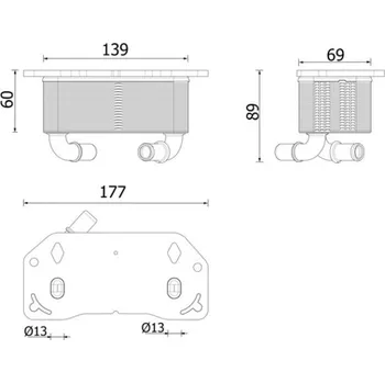 Chladič motoru Olejový chladič, motorový olej MAHLE CLC 336 000P