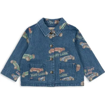 Chlapecká bunda Dětská riflová bunda Konges Sløjd MAGOT JACKET GOTS KS103886.B.9BYA námořnická modř 59X, vel. 134-140