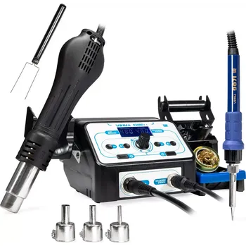 Páječka Pájecí stanice s horkovzdušnou pájkou Yihua 938BD+I 750W 100-480 °C silný ohřívač