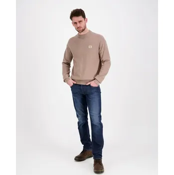 Pánský svetr Calvin Klein pánský světle hnědý svetr - XXL